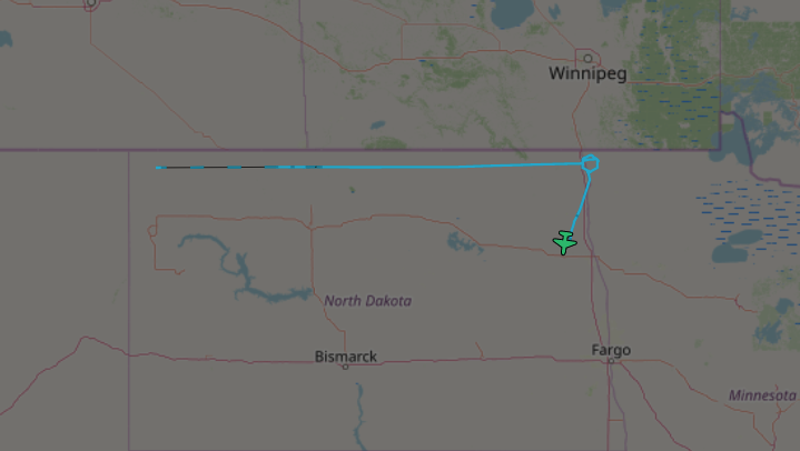 See previous flight paths, conducting surveillance along border with Canada