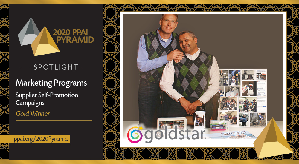 PPAI_HQ's tweet photo. Celebrating Excellence In The Promotional Products Industry

Congrats to @GoldstarPens
2020 PPAI Pyramid gold award winner for Marketing Programs – Supplier Self-Promotion Campaigns. Learn about their entry ► https://t.co/Sg3psP8T8Z

#ppaiPyramid #PPAI #simplicitybrothers https://t.co/LrlmfvWzFF