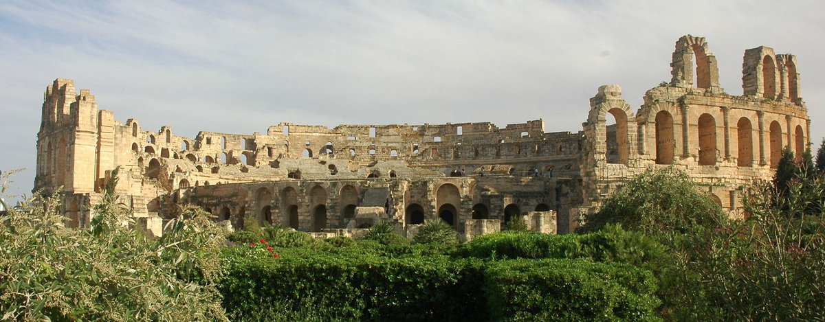 The Amphitheatre of El Jem, formerly Thysdrus in the Roman province of North Africa(Tunisia).