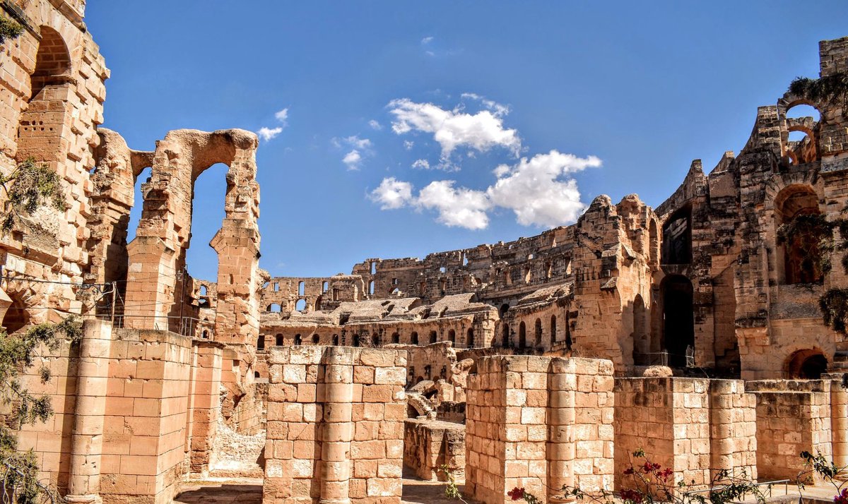 The Amphitheatre of El Jem, formerly Thysdrus in the Roman province of North Africa(Tunisia).