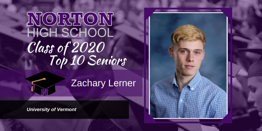 Join us in celebrating our Class of 2020 Top 10 Seniors! Today's Senior is Zachary Lerner. In the fall Zachary will be attending the University of Vermont. Congratulations Zachary! 🎓🎉#ClassOf2020 #LancerPride #NPSPride