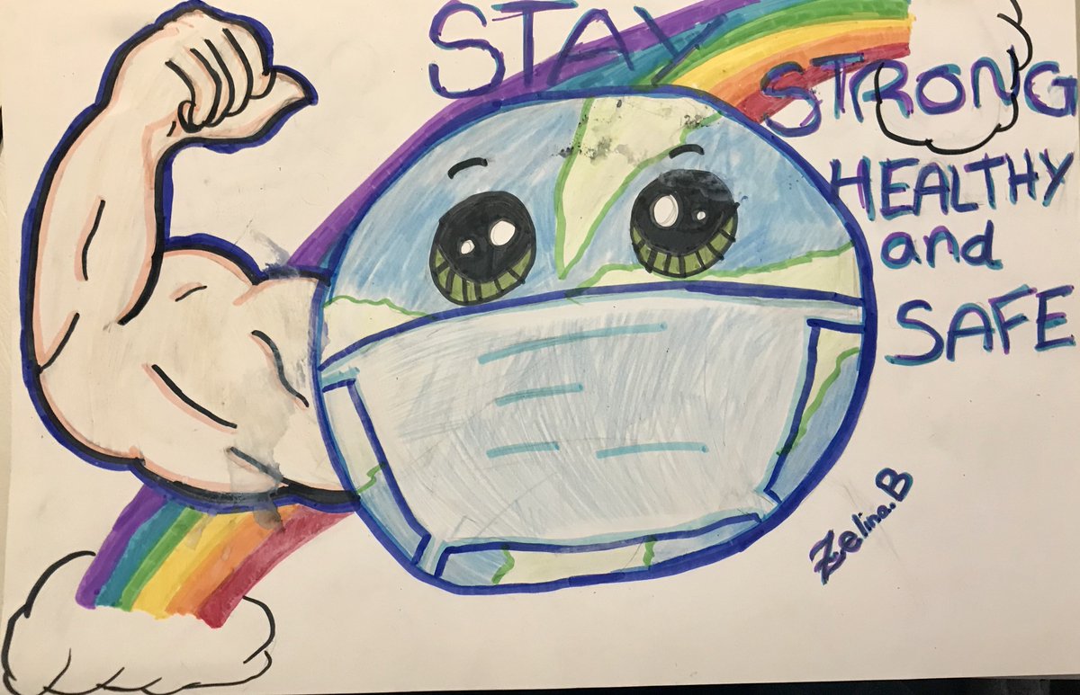 Our Friday smile is from Zelina, daughter of one of our Compass associates (&amp; perhaps future Compass associate herself!), who shared her artwork 'Encouragement'. Thank you Zelina! As we head into the last weekend in May, let’s all stay safe &amp; keep supporting our #frontlineworkers