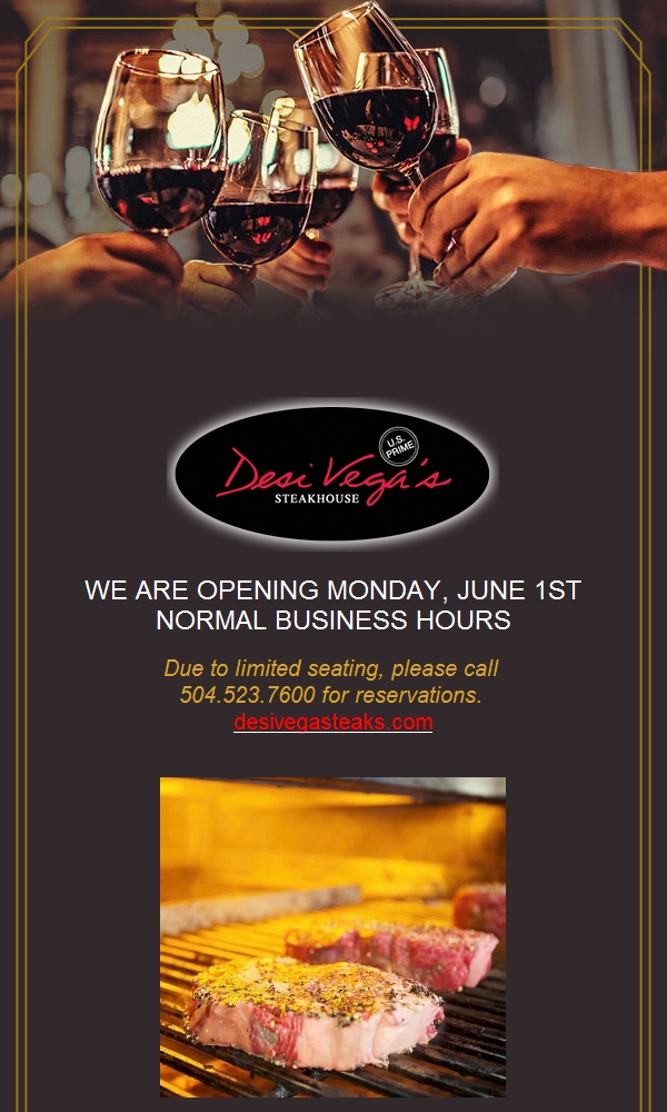 Re-Open Monday, June 1st, Normal Hours bit.ly/3gD6Wzx