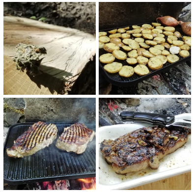 NewLiftedBros's tweet photo. Hey guys, Travis here. Been having some issues with my computer while I attempt to polish off the new videos, so in the meantime check out this #FlashbackFriday photo from last weekend in the woods. #GrillingSeason #Cooking #CannabisCommunity https://t.co/FCdzo6RhPC