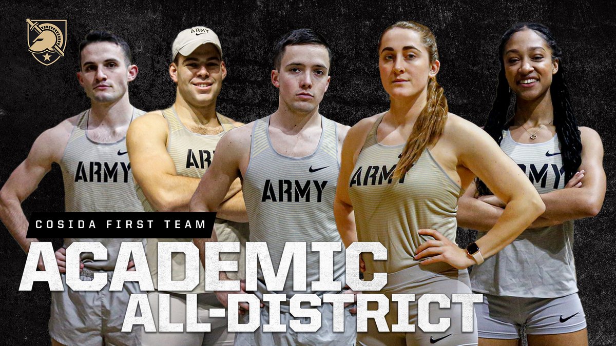 ArmyWP_TrackXC's tweet image. Adding to their amazing lists of accomplishments at West Point...

Five Army seniors have been named Academic All-District by @CoSIDAAcadAA. 

Congratulations to Lynne Mooradian, Calli McMullen, Ben Petrella, Jackson Sullivan and Mike Renard! #GoArmy
