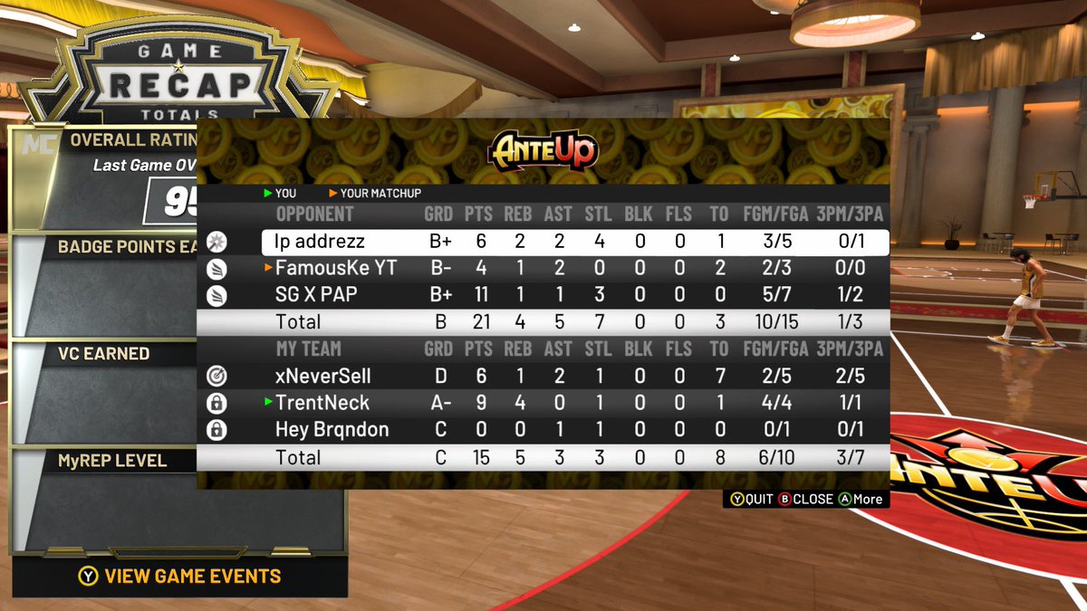 JunkieCR's tweet photo. People ask me why I got a 61 win percentage anybody a comp PG message TrentNeck๐ฏ #2kCommunity #SellOut #nobums https://t.co/y9TVoOMoZm