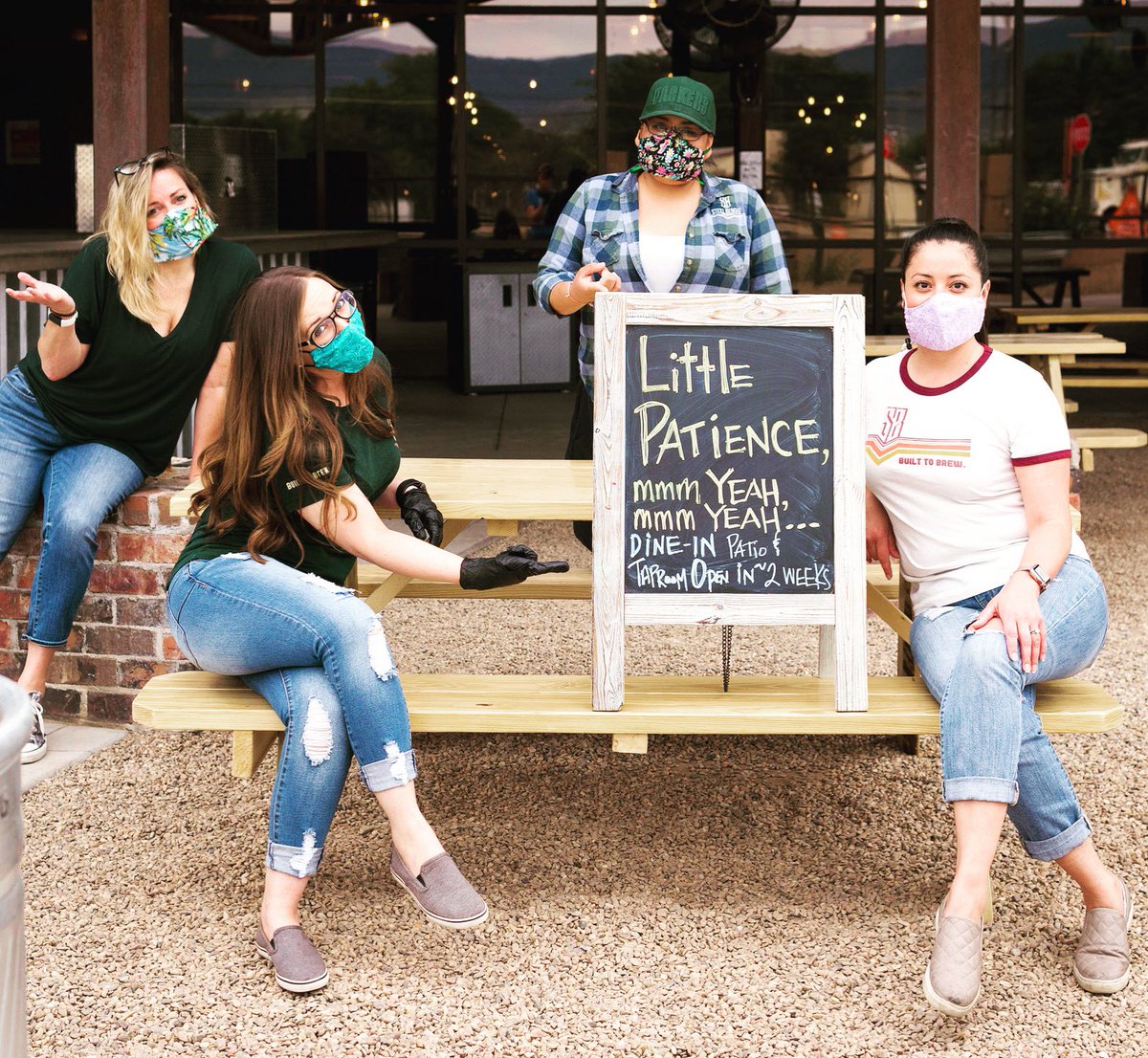 We are currently still open for takeout ONLY, but know that we’re prepping for your and our crew’s comfortable &amp; safe return to open within 2 wks. Thank U for supporting all-things-NM! #𝗕𝘂𝗶𝗹𝘁𝗧𝗼𝗕𝗿𝗲𝘄⠀
#𝗦𝘂𝗽𝗽𝗼𝗿𝘁𝗹𝗼𝗰𝗮𝗹 ... all local. ⠀
#NMCraftBeer