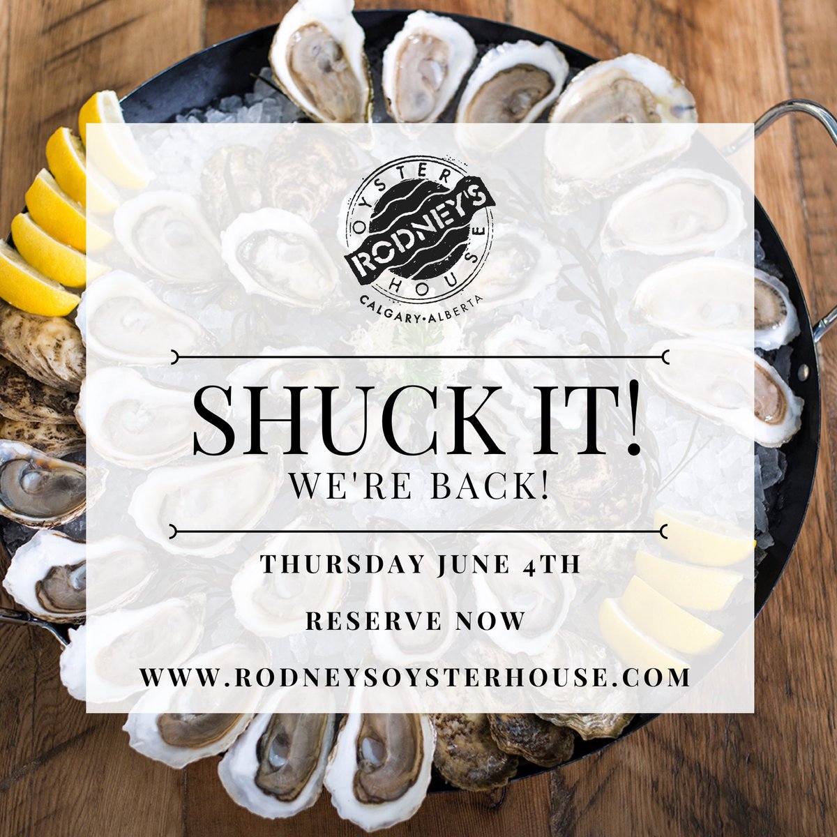 RodneysCalgary's tweet image. We are excited to announce that we will be opening on Thursday, June 4th at 3:00 pm! Hours of operation will be Thursdays, Fridays and Saturdays from 3-10 pm. 

*Reservation are Recommended*

We can’t wait to see all of your beautiful faces again 😘