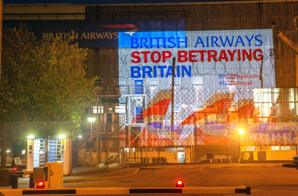 Workers Strike Back (@workerstrikebck) on Twitter photo This is <a href="/Gatwick_Airport/">London Gatwick LGW</a> tonight. Can you hear our message <a href="/British_Airways/">British Airways</a> ? Stop the #BAbetrayal
No #fireandrehire #BAStopThinkAgain This is <a href="/Gatwick_Airport/">London Gatwick LGW</a> tonight. Can you hear our message <a href="/British_Airways/">British Airways</a> ? Stop the #BAbetrayal
No #fireandrehire #BAStopThinkAgain