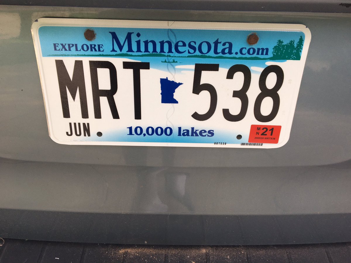 drtoivonen's tweet photo. Designer plates?  Nope, just random correct initials.  I know @GregToivonen is jealous! https://t.co/8SWPyjXgi0
