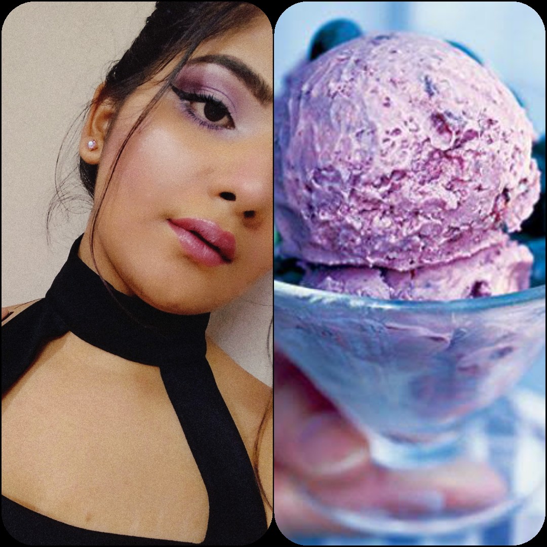 saumyasawlanii's tweet photo. IF BLUEBERRY ICECREAM HAD A FACE 🍦🍨💜
(Food inspired makeup ❤) 
 #foodmakeup  #nyx #creativemakeup #colourpopcosmetics https://t.co/i1fwlWJgnj