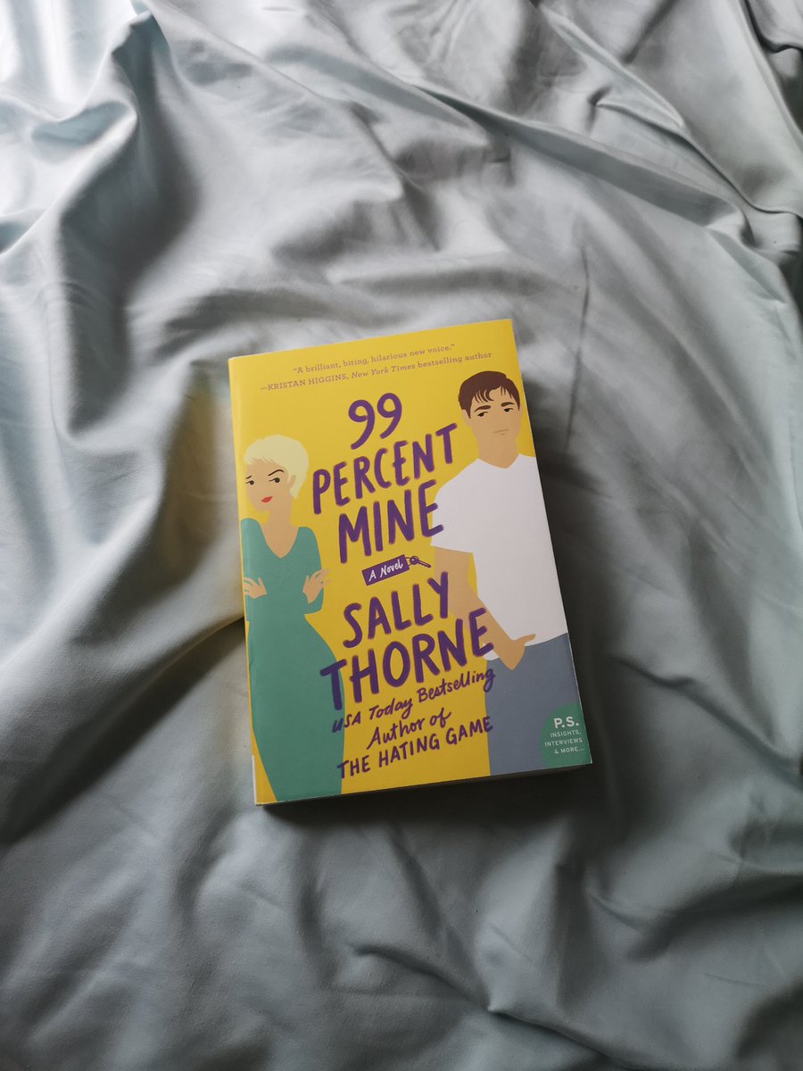 I can't believe how much I loved this book  the tension was built so perfectly! I thought it was such a cute romance and gave me all the feels. Such a great light read!99 Percent Mine by Sally Thorne .25