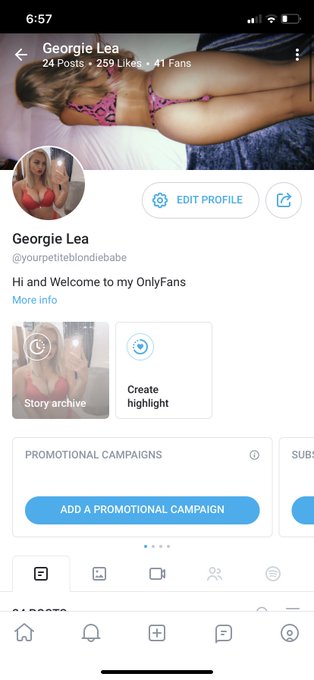 Watch Georgie Lea top 5.6% OF's leaked NSFW photo on TwXstars