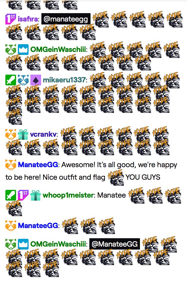 Manatee (@manateegg) on Twitter photo <a href="/Insane_Raccoons/">Insane Raccoons</a> You already made our evening, we’re definitely hyped! Good luck everyone. 😎 <a href="/Insane_Raccoons/">Insane Raccoons</a> You already made our evening, we’re definitely hyped! Good luck everyone. 😎