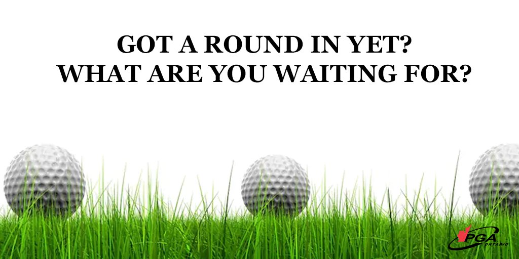 PGAofOntario's tweet photo. Two weeks into the 2020 season and we want to see your finest photos! Are you practicing physical distancing? Share some highlights of you, your friends, and your staff keeping people safe and protecting the game! #golf #playsafebesafe @pgaofontario @pgaofcanada @TheGolfOntario https://t.co/XXSLZ4YQTC