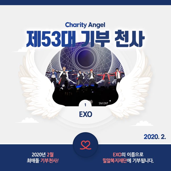 So far, EXO were also #1 this year with the most donations made under their name.EXO’s donation amount is now more than 21,000,000KRW / 21 million won. It is the 24th time for EXO to be awarded as the Charity angel. EXO has been awarded as angels and fairies total of 42 times.