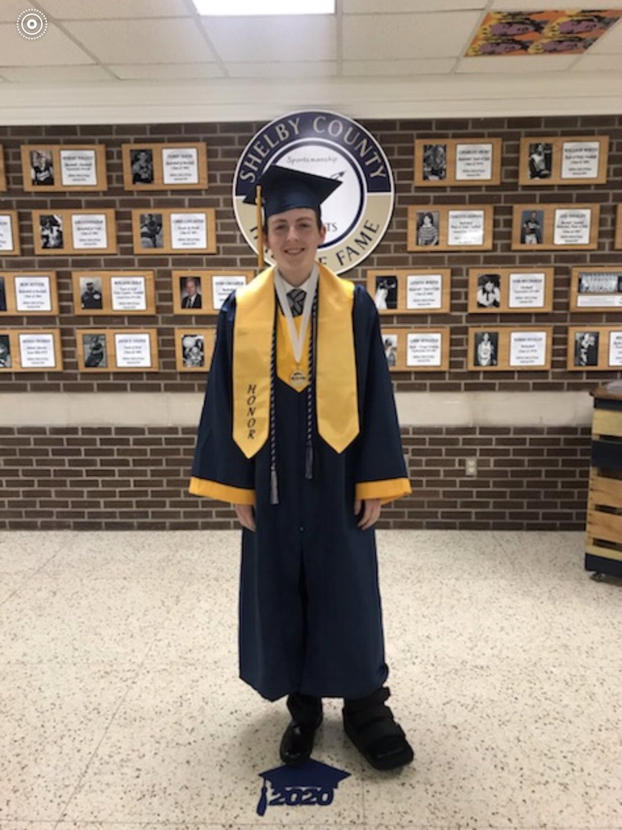 RocketPrincipal's tweet photo. Congratulations Josh Cummins on your Fraternal Order of Police  Scholarship! Thank you to the FOP for supporting our Rockets! #lovebluelivegold #RocketGrad2020 https://t.co/UaMBGSST6Z
