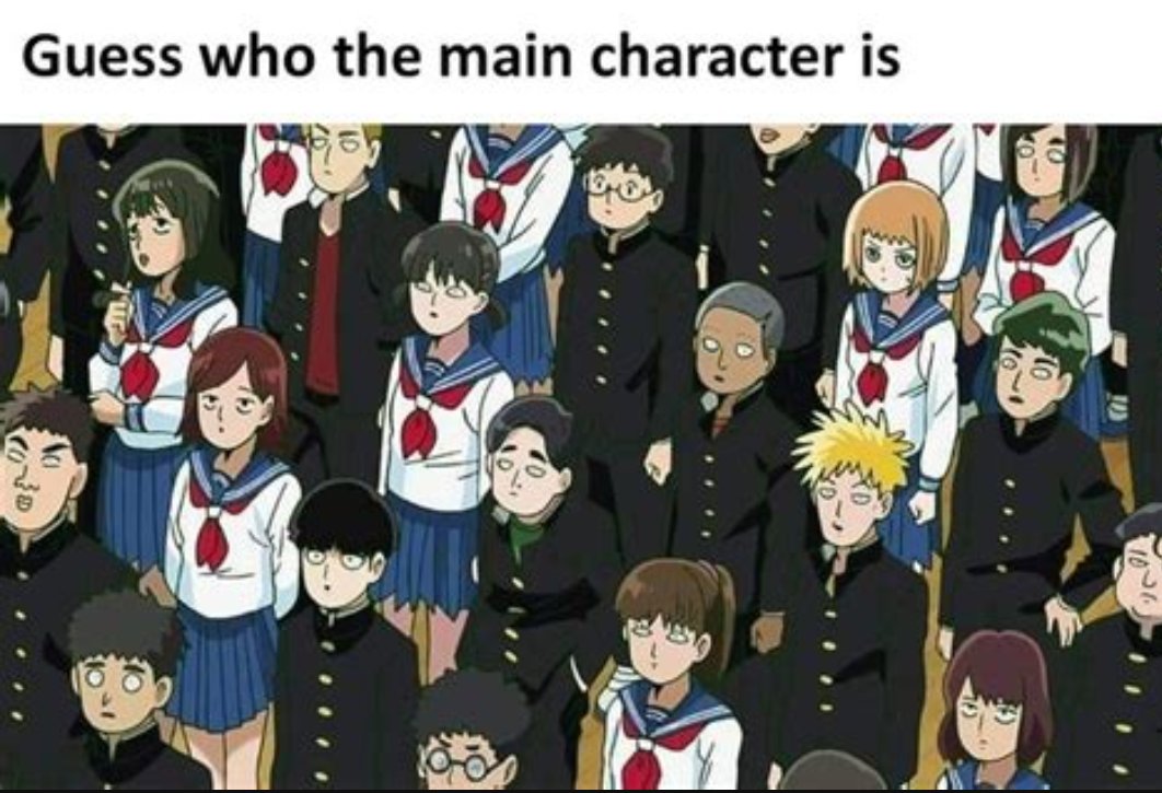 Lets play spot the anime main character  Funny post  Imgur