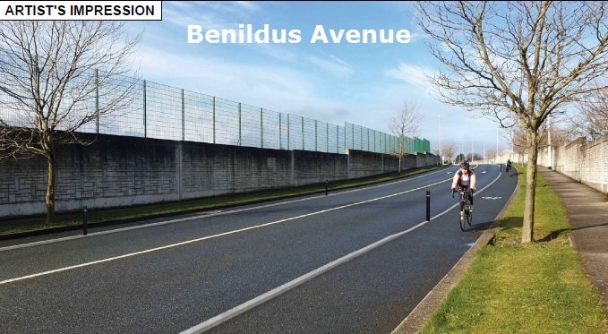 GraingerAnna's tweet photo. Notice for #cyclists regarding the
โก๏ธ #Goatstown Road and
โก๏ธ #Benildus Avenue
@dlrcc in conjunction with the National Transport Authority, is planning to pilot a new form of protected cycle route on these two roads in the county. @TFIupdates
Further info coming soon..... https://t.co/DQRyl3SKZU