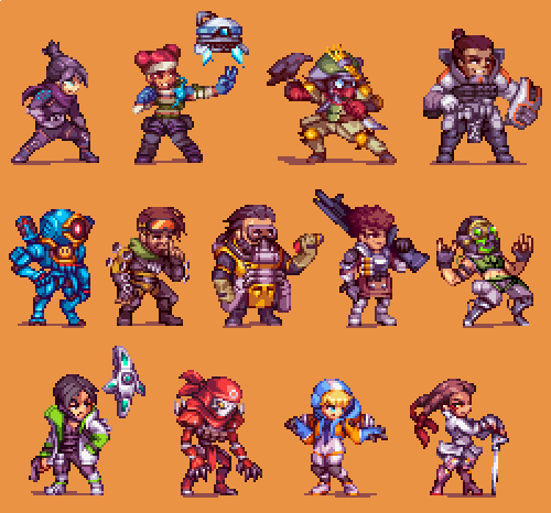All #ApexLegends on #pixelart #ドット絵