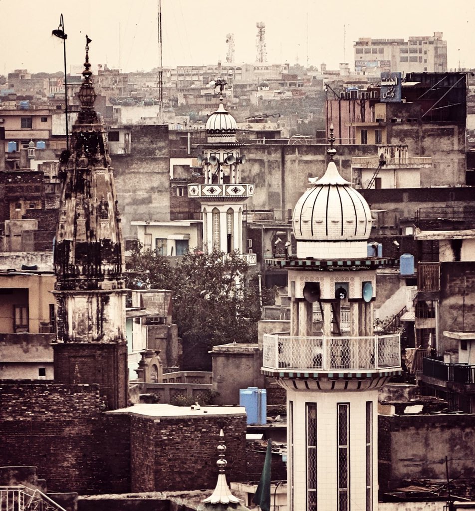 11•Bagh Sardaran Mandir as seen from Sujan Singh Haveli, Rawalpindi, Pakistan.Rawalpindi was Hindu, Sikh and Jain dominated Area of Punjab before partition.