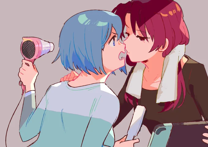 キスの日に描いたさや杏らくがきなのだぁあ 