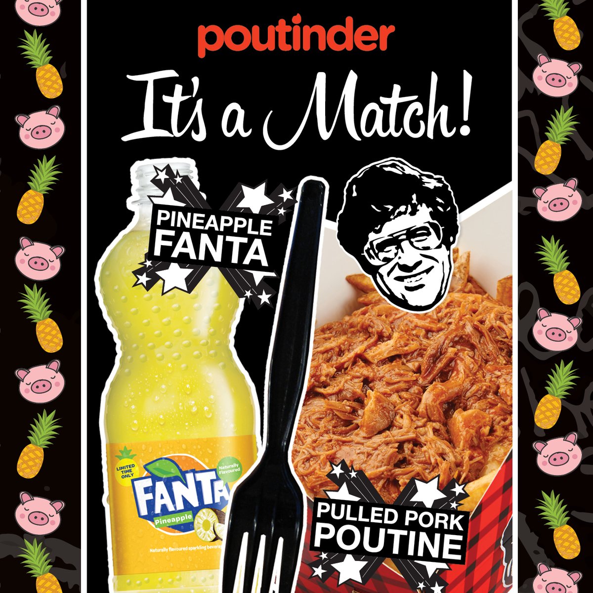 poutinerie's tweet image. A Dirty Little Secret🍍🐷Pulled Pork Poutine swiped right on Pineapple Fanta…and you gotta taste this match! Available for a limited time only. Get your hands all over it before it’s gone…. 
#PoutineEh #Fanta #PineappleFanta #FoodPorn