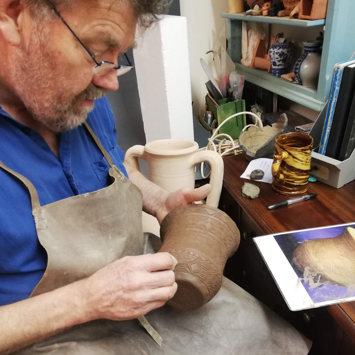 PotsOfHistory's tweet photo. I've written a making list for Graham &amp; it's long 😄 So luck for you guys there will be lots of fab things to add to the shop in the coming weeks. As always our mailing list folks will be first to know when new items are available. Sign up at https://t.co/RVn9aobUxf #potteryweek https://t.co/53TSFlMK3B