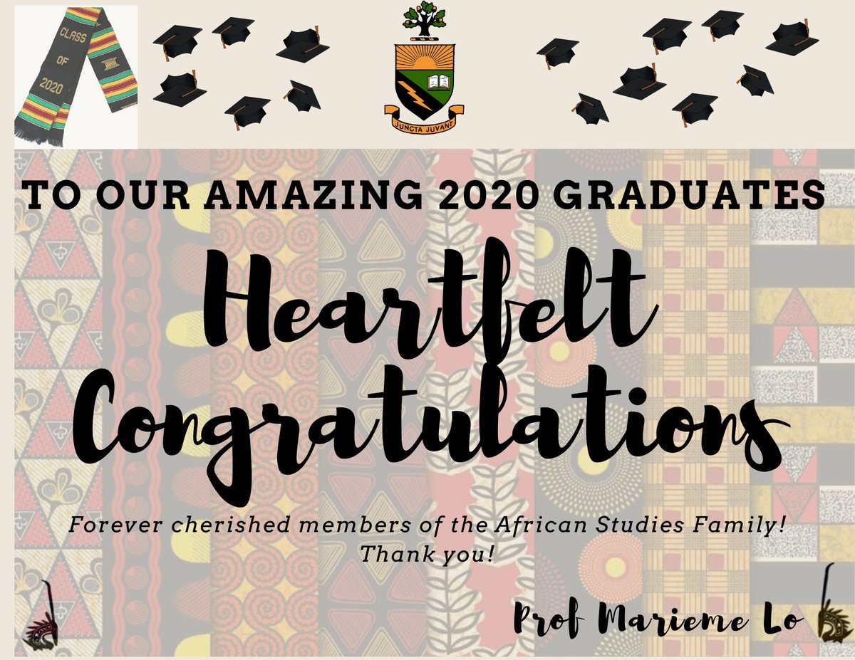 AfricanUoft's tweet photo. We are tremendously proud of our graduating students! Congratulations on your achievements 🎓🌟🎉
#Classof2020 #UofTgrad https://t.co/80UIwAOl25