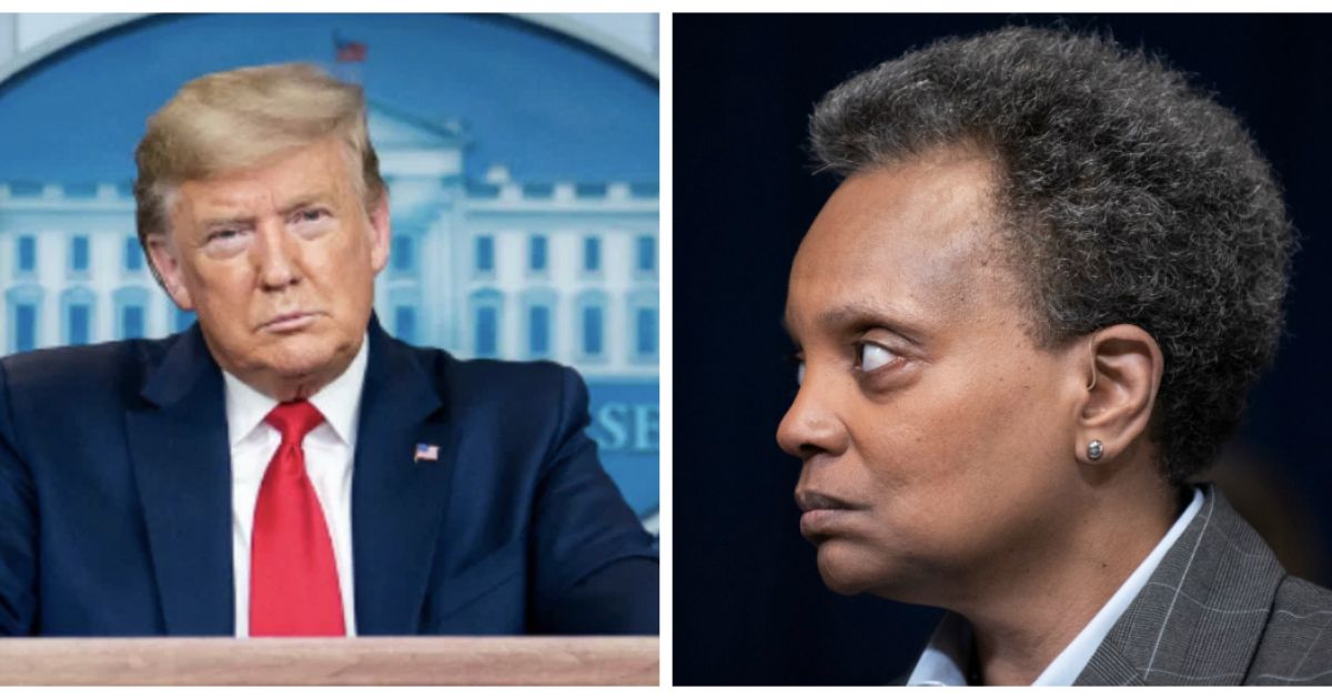 BlockClubCHI's tweet image. Mayor Lori Lightfoot says "F you" to President Donald Trump for tweet encouraging gunfire at George Floyd protests buff.ly/2TSNJjH