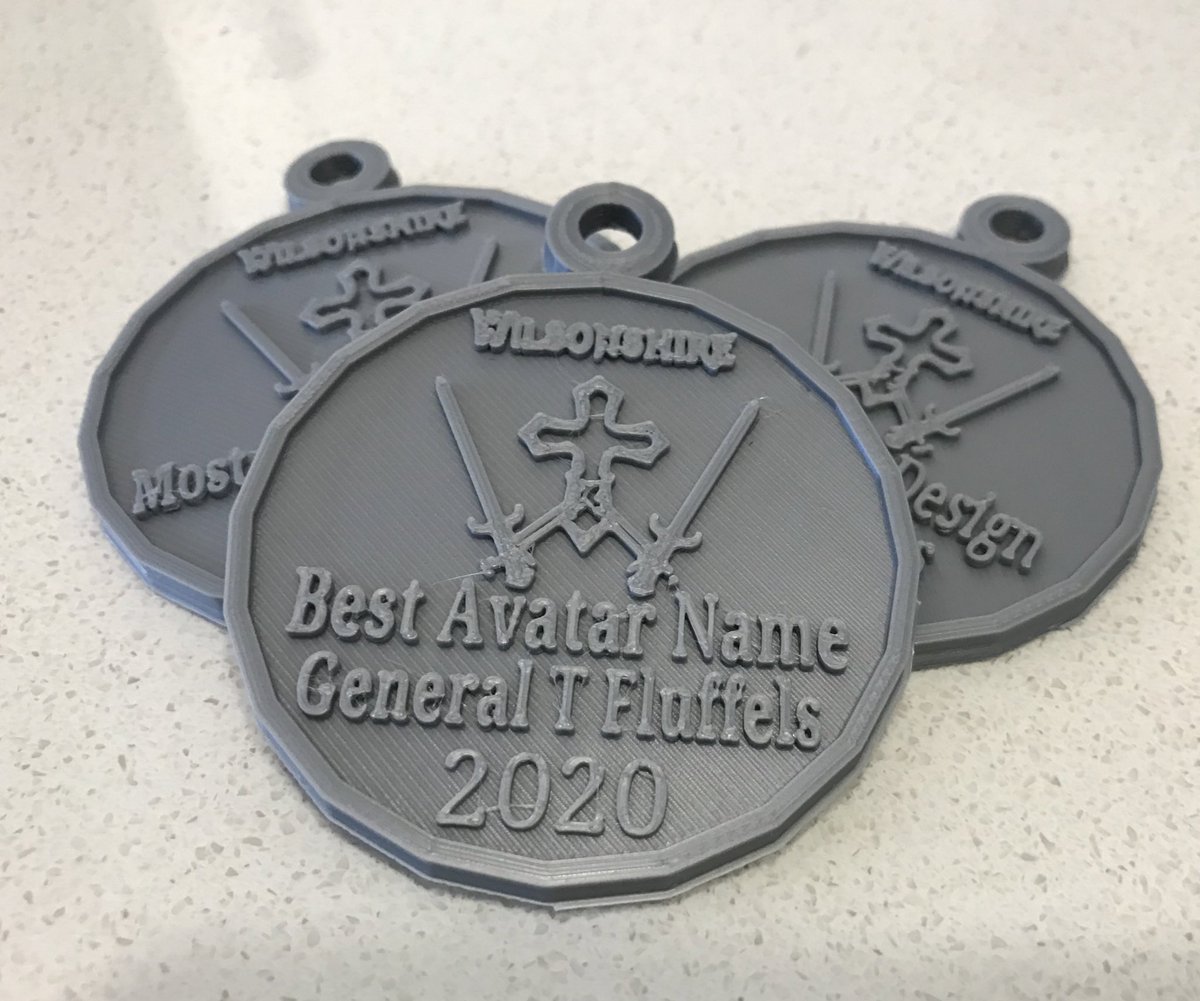 Year end awards are taking a different form this year. 3D printed custom medals for all! #GameMyClass #XPLAP
