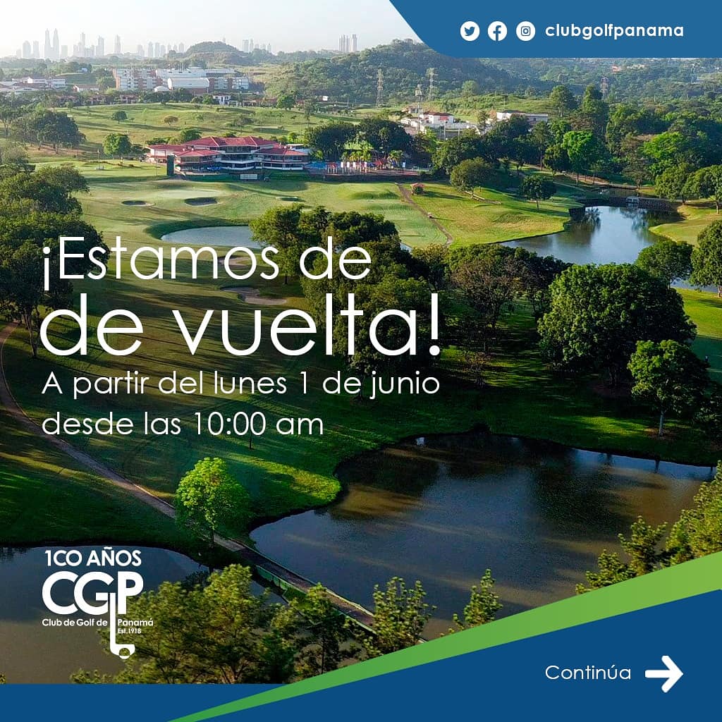 ClubGolfPanama's tweet image. #pasionpormiclub
Estimados socios, nos es grato informarles que ¡Estamos de vuelta!
Podrán venir y disfrutar de su cancha de golf y tenis a partir del lunes 1 de junio desde las 10:00 am.
Les dejamos algunos datos importantes en las fotos que pueden pasar para más información.