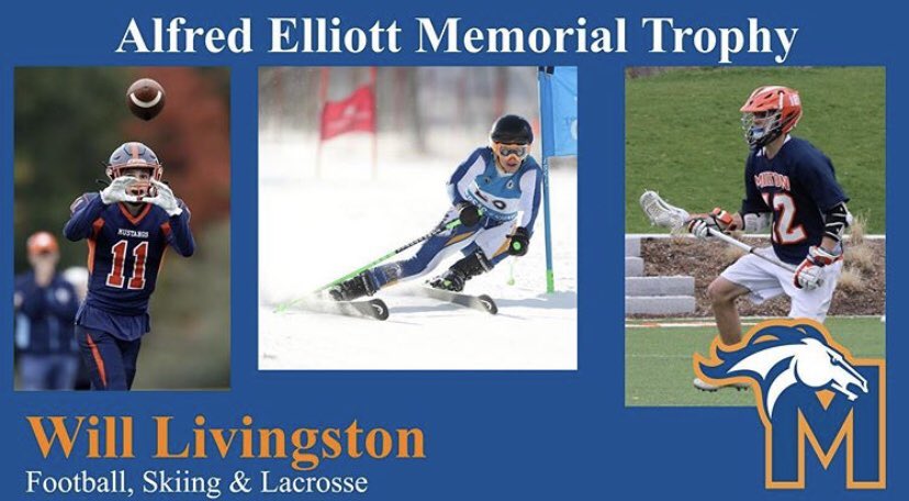 Congrats to the #AlfredElliot Winner, Will Livingston ‘20 #MAMustangPride