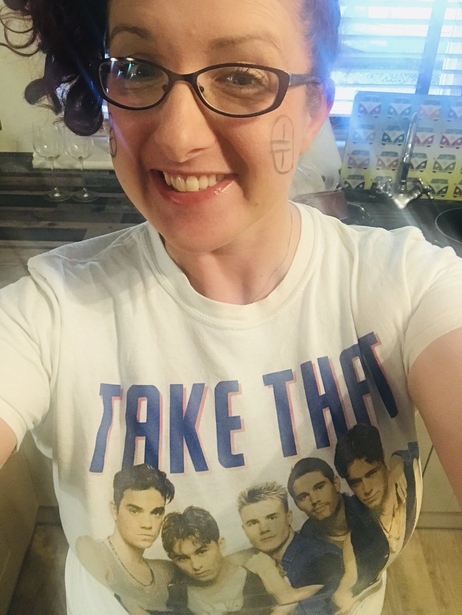 KWhelpdale's tweet photo. All ready for the @takethat online concert!! Eeeek @GaryBarlow @HowardDonald @OfficialMarkO https://t.co/ImjNEhZstP