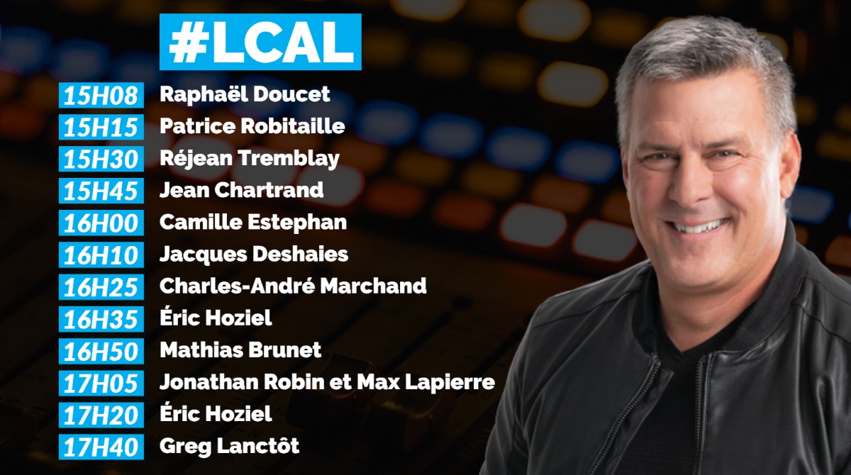 BPMSportsRadio's tweet photo. 29 MAI 2020 #LCAL : Bon vendredi! Rejoignez Le Club à Langdeau avant le week-end! ➡️ https://t.co/qIg6TXkq50 https://t.co/zh9Imq5njw