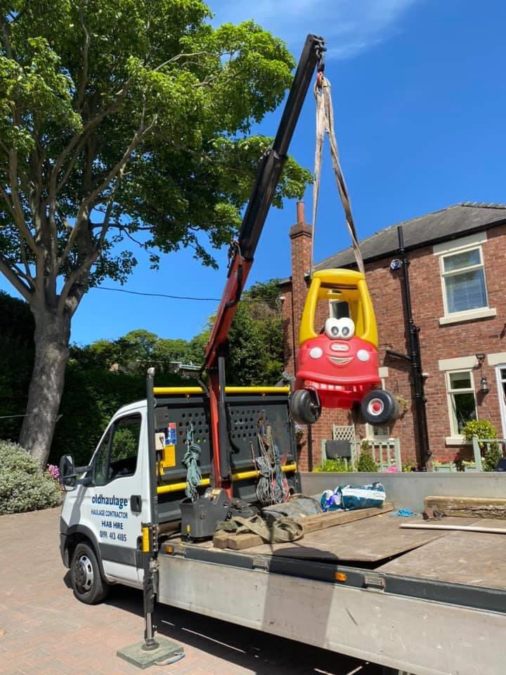 Heavy lift today for David with the Palfinger 2tm crane