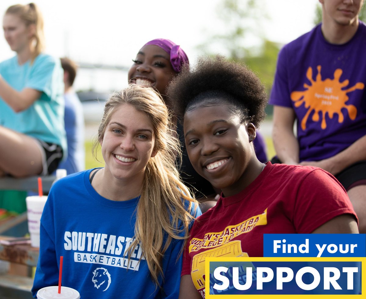 ExploreSE's tweet photo. At Southeastern, we value student support. That's why we offer a variety of services focused on assisting you, the student, with everything from health and wellness to career management. Learn more about how to #FindYourSupport in our viewbook at https://t.co/APCRfjC3sf. https://t.co/BzznVouRVu