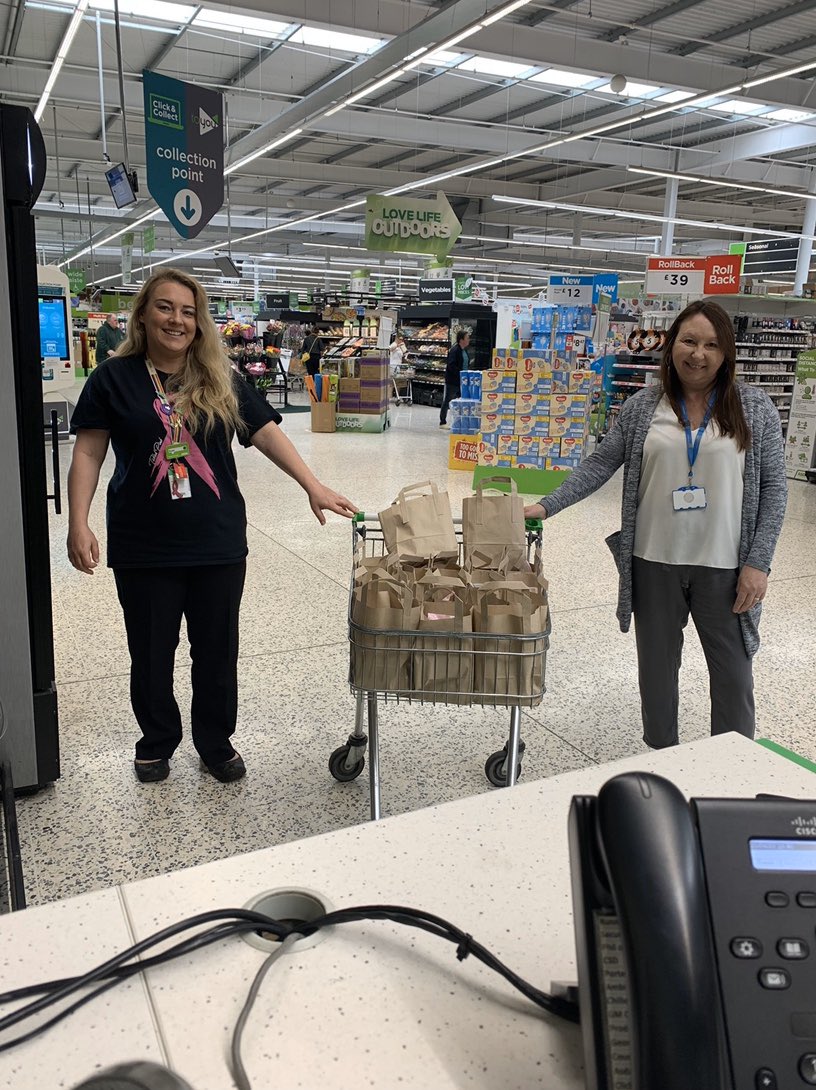 Donation of toiletries and treats to the Becklin Centre at St James Hospital. Due to the lockdown many patients have been unable to get basic toiletries.