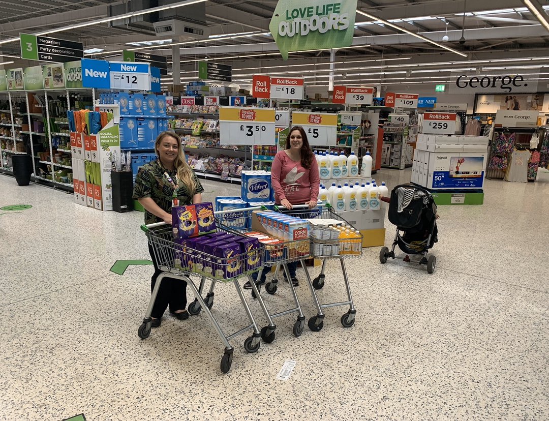 A donation of food and some left over Easter eggs were give to Sarah Markillie of St Cross Community Action Group. They have worked tirelessly setting up a Foodbank to help provide for vulnerable families throughout the covid crisis.