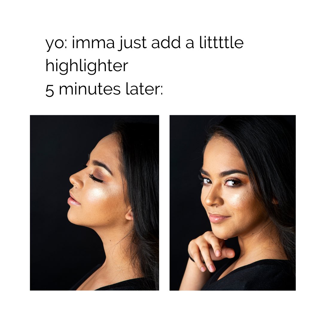 ViveCosmetics's tweet image. Just a litttttle more ✨✨✨ can’t get enough of our Luz and Glow Highlighter! 
- - - 
#vivecosmetics #luzandglow #highlighter #highlightermeme