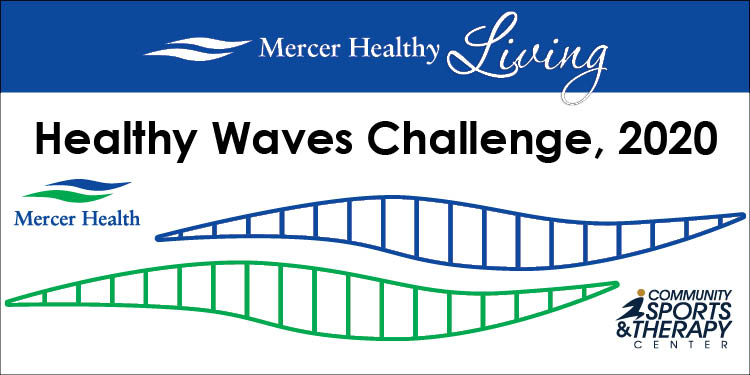 The annual Mercer Health &amp; @CST_Center Healthy Waves Challenge begins June 1. This is a great opportunity to stay active and win great prizes!
Visit bit.ly/2XGHbWy for more information.
#HealthyWavesChallenge #StayActiveMercerCo