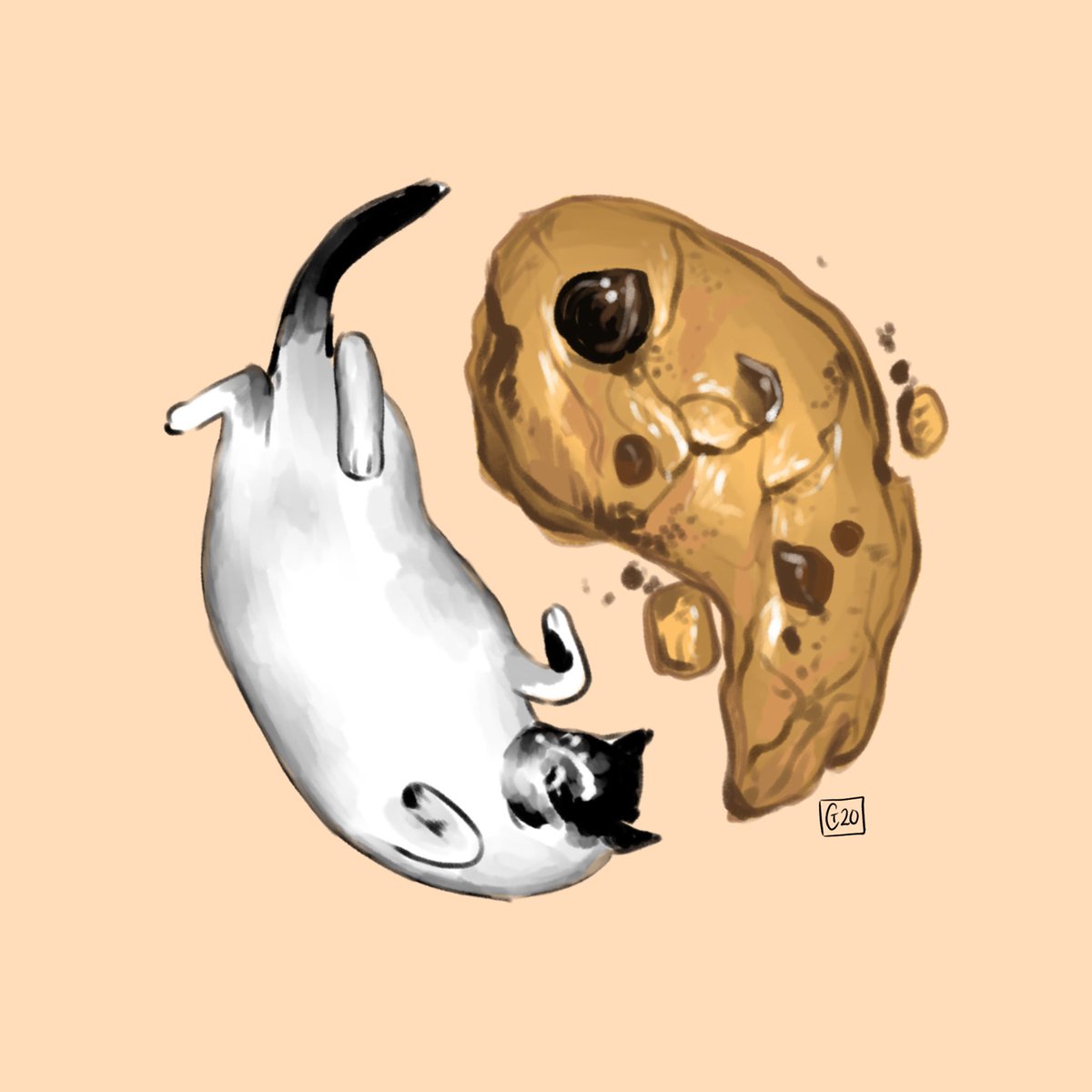 exactly zero people asked for this but it’s been stuck in my brain so. cookie yin yang