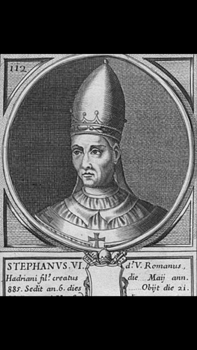 5. The Synod of the Corpse(Pope Stephen VI) Pope Stephen VI