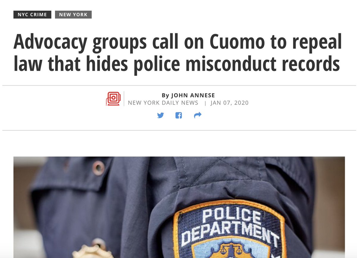 citizenactionny's tweet photo. We need more than consoling words from @NYGovCuomo.

Repeal 50-a, which hides police misconduct records and perpetuates state violence. https://t.co/vQX5di9tAX