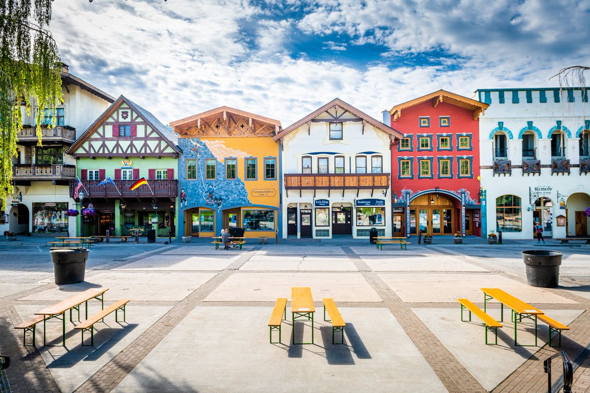 Leavenworth has made some changes. We’ve placed hand sanitizing stations throughout town, shut down a couple of streets on the weekends &amp; placed tables around town. We will keep the beautiful flowers watered &amp; the sun will warm our village as we wait until you can travel again.