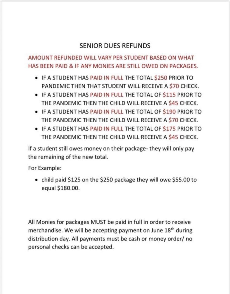 wihs2020's tweet photo. Information on Senior dues: https://t.co/O9NfV611lb