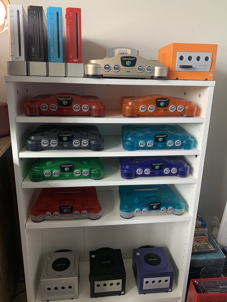 Amiibo Jason on Twitter: to some trades, I was able to snag two more colors I needed for my Nintendo 64 console collection. The two toned watermelon and two toned blue.