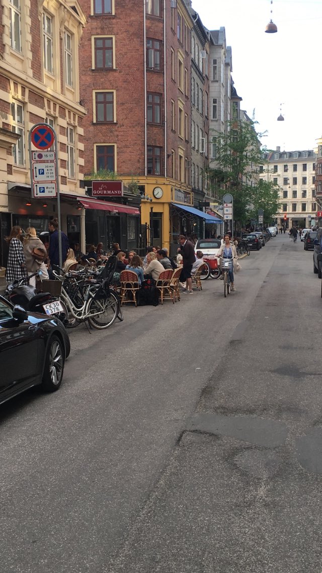 Less parking, more street life #Copenhagen