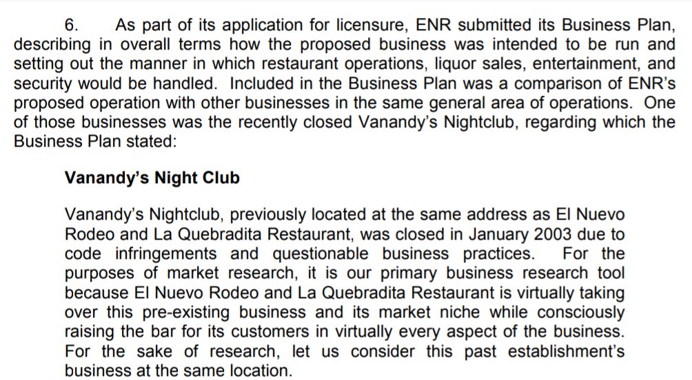 So ENR is the rebrand of Vanandy's Nightclub which was closed due to:"code infringements and questionable business practices"
