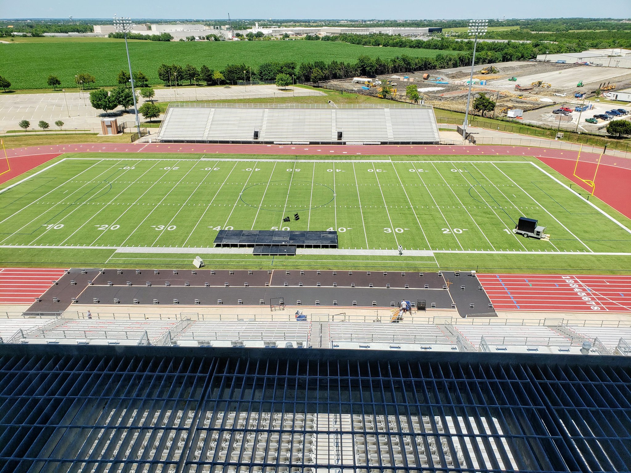 Rockwall ISD on Twitter "The stage at WilkersonSanders Stadium is